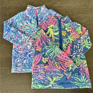 Lilly Pulitzer Green and Pink Patterned Top